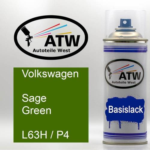 Volkswagen, Sage Green, L63H / P4: 400ml Sprühdose, von ATW Autoteile West.